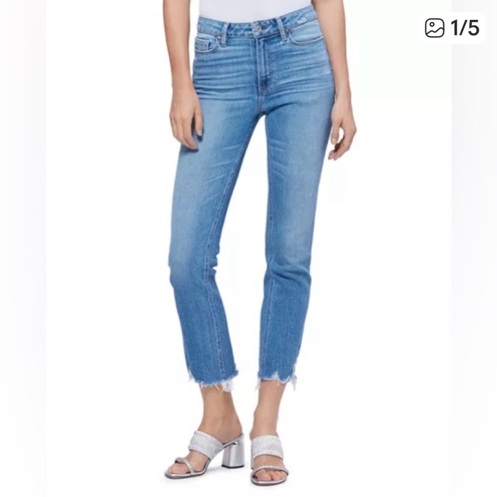 PAIGE Cindy Cropped Jeans with frayed hem